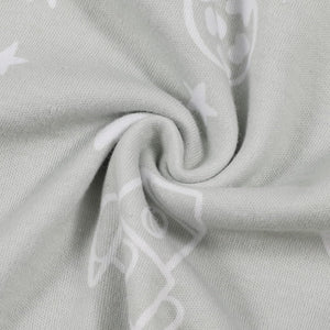Mama Cheetah Baby Wearable Blanket, 0.5 TOG Organic Cotton Sleep Bag, Swaddle Transition Sleeping Sack with 2-Way Zipper, Stripes/Galaxy