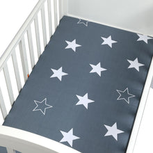 Load image into Gallery viewer, 100% Cotton Crib Fitted Sheet Soft Baby Bed Mattress Cover