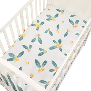 100% Cotton Crib Fitted Sheet Soft Baby Bed Mattress Cover