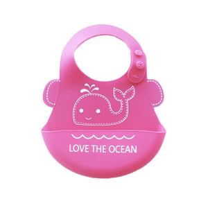 Adjustable Silicone Bibs for Baby Girls and Boys