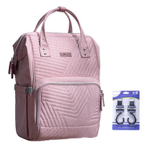 Load image into Gallery viewer, Quilted Diaper Bag Backpack, Multifunction Maternity Travel Nappy Bag