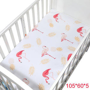100% Cotton Crib Fitted Sheet Soft Baby Bed Mattress Cover