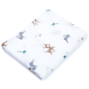 Baby Muslin Swaddle Blanket, 100% Cotton