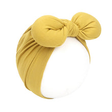Load image into Gallery viewer, Elastic Cotton Hat with Bow for Baby Girl