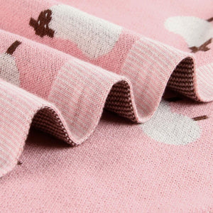 Baby Blanket Knit 100% Cotton for Boys & Girls