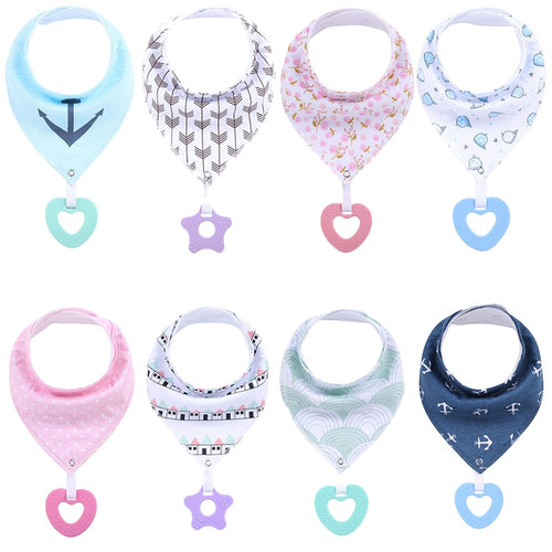 Baby Bandana Drool Bibs and Teething Toys for Drooling and Teething