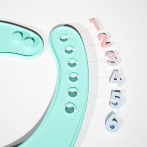 Adjustable Silicone Bibs for Baby Girls and Boys