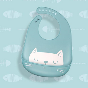 Adjustable Silicone Bibs for Baby Girls and Boys