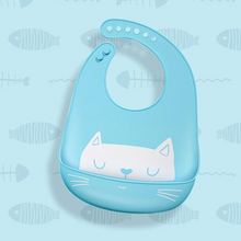 Load image into Gallery viewer, Adjustable Silicone Bibs for Baby Girls and Boys