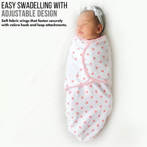 Swaddle Blanket, Baby Swaddle Wrap for Infant, Adjustable Newborn Swaddle Set, 3 Pack Soft Organic Cotton, Pink